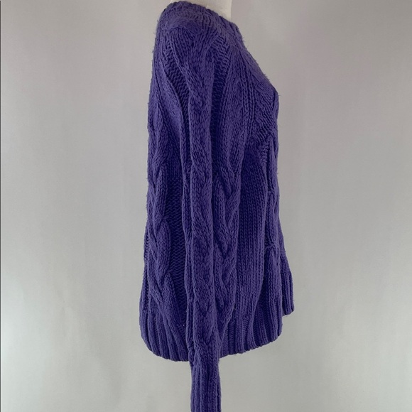 Love, Whit by Whitney Port Purple Chunky Sweater, S - Picture 9 of 13